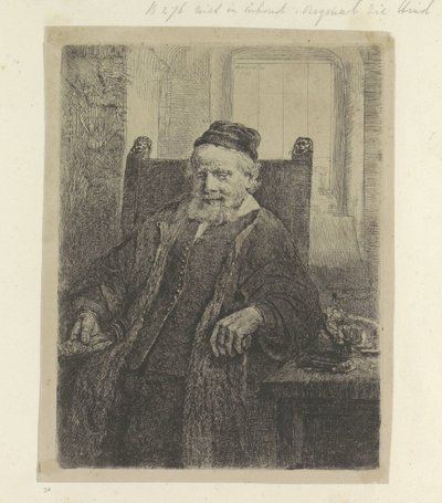 Portret van de goudsmid Jan Lutma Samling av åttifem originaltrykk (serietittel) av Rembrandt van Rijn