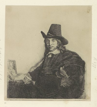 Portrett van de schilder Jan Asselijn Samling av åttifem originaltrykk (serietittel) av Rembrandt van Rijn