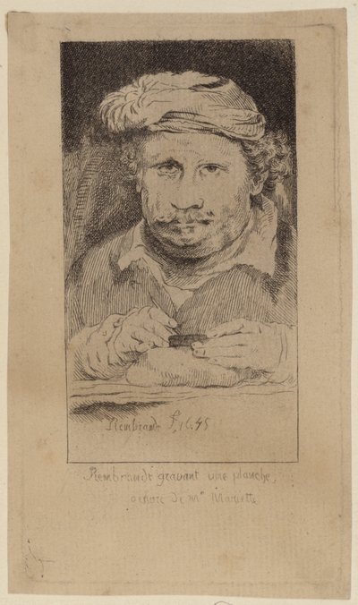 Rembrandt 1645 selvportrett i samlingen til Mariette av Rembrandt van Rijn