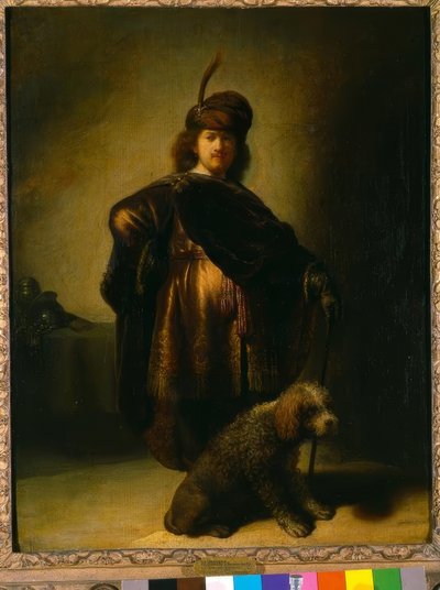 Selvportrett i orientalsk drakt av Rembrandt van Rijn