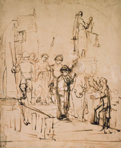 Susanna brakt til doms, 1600-tallet av Rembrandt van Rijn