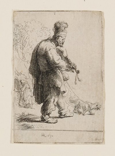 Den blinde fiolinisten av Rembrandt van Rijn