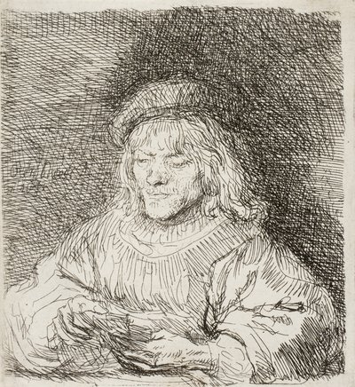 Kortspilleren, 1641 av Rembrandt van Rijn
