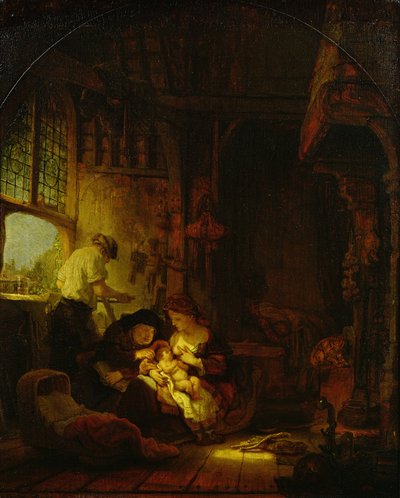 Snekkerbutikken, 1640 av Rembrandt van Rijn