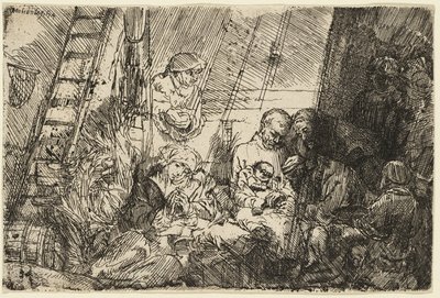 Omskjæringen i stallen av Rembrandt van Rijn