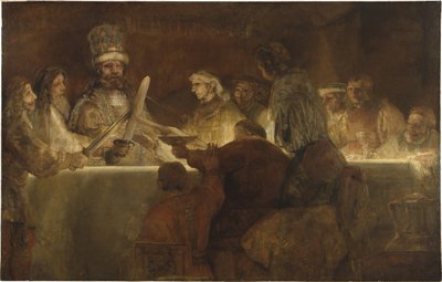The Conspiracy of the Batavians under Claudius Civilis, 1662 av Rembrandt van Rijn