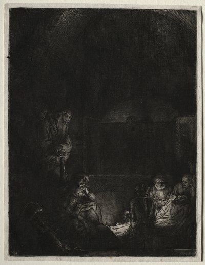 Gravleggingen, ca. 1654. av Rembrandt van Rijn