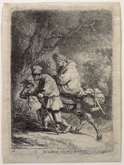 Flykten til Egypt av Rembrandt van Rijn