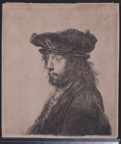 Det fjerde orientalske hodet, ca. 1635 av Rembrandt van Rijn