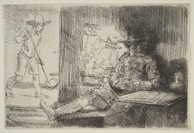 Golfspilleren, 1654. av Rembrandt van Rijn