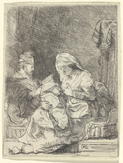 Den hellige familie av Rembrandt van Rijn