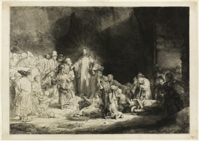 The Hundred Guilder Print av Rembrandt van Rijn