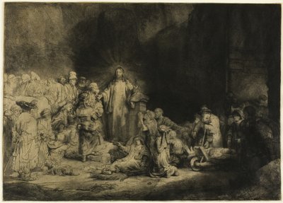 The Hundred Guilder Print av Rembrandt van Rijn