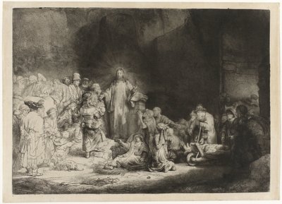 The Hundred Guilder Print av Rembrandt van Rijn