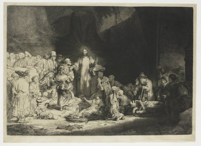 The Hundred Guilder Print av Rembrandt van Rijn