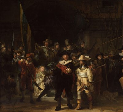 Nattevakten Offiserer og andre borgergardister fra distrikt II i Amsterdam, under kommando av kaptein Frans Banninck Cocq og løytnant Willem van Ruytenburch, kjent som 