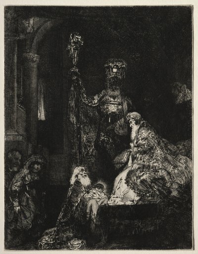 Presentasjonen i tempelet, ca. 1654. av Rembrandt van Rijn