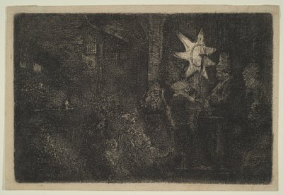 The Star of Kings: A Night Piece, ca. 1651. av Rembrandt van Rijn