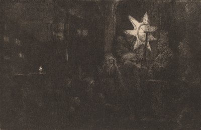 The Star of the Kings: a Night Piece, ca. 1651. av Rembrandt van Rijn