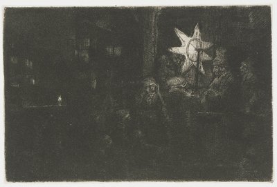 The Star of the Kings: et nattstykke av Rembrandt van Rijn