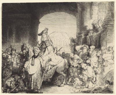 Mordekais triumf av Rembrandt van Rijn