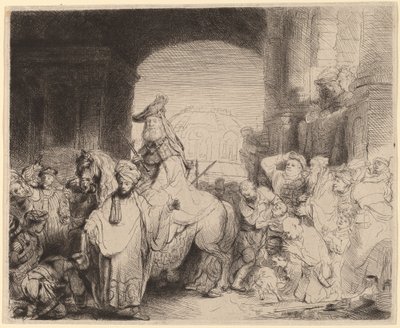 Mordekais triumf av Rembrandt van Rijn