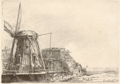 Vindmøllen av Rembrandt van Rijn