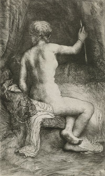 Kvinnen med pilen, 1661 av Rembrandt van Rijn