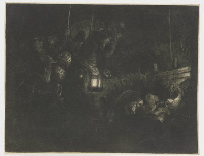 Hyrdenes tilbedelse: et nattstykke av Rembrandt van Rijn