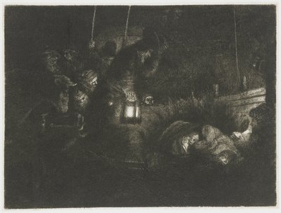 Hyrdenes tilbedelse: et nattstykke av Rembrandt van Rijn