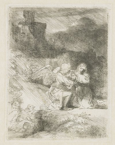 Kvalen i hagen av Rembrandt van Rijn