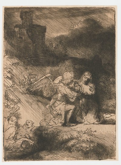 Kvalen i hagen av Rembrandt van Rijn
