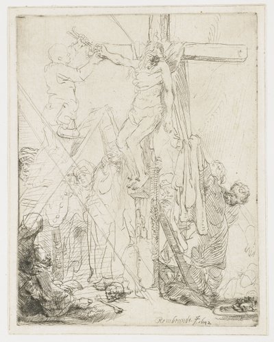 Nedstigningen fra korset: en skisse av Rembrandt van Rijn
