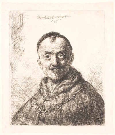 Det første orientalske hodet (Rembrandts far?) av Rembrandt van Rijn