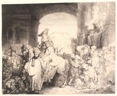 Mordekais triumf av Rembrandt van Rijn