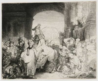 Mordekais triumf av Rembrandt van Rijn