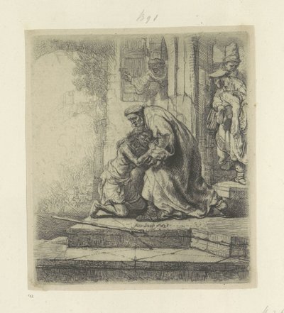 Den fortapte sønns hjemkomst Recueil de quatre-vingt-cinq estampes originales (serietittel) av Rembrandt van Rijn