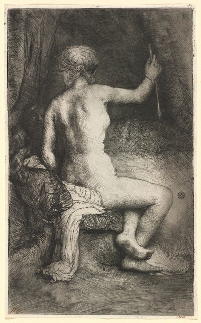 Kvinne med pilen av Rembrandt van Rijn