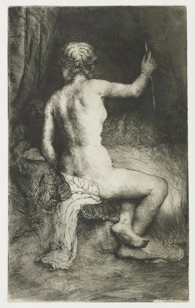Kvinne med pilen av Rembrandt van Rijn