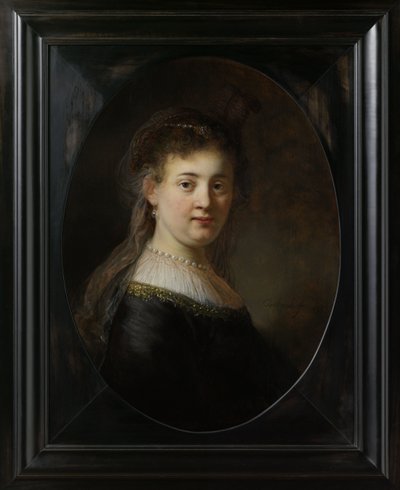 Ung kvinne i fantasykostyme, 1633 av Rembrandt van Rijn