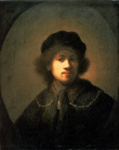 Portrett av kunstneren som en ung mann av Rembrandt van Rijn