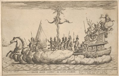 Asterion, fra serien Vessels of the Argonauts for bryllupsfeiringen til Cosimo..., 1608. av Remigio Cantagallina