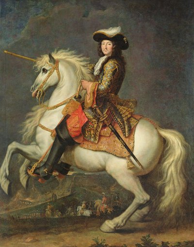 Rytterportrett av Ludvig XIV (1638-1715) av René Antoine Houasse