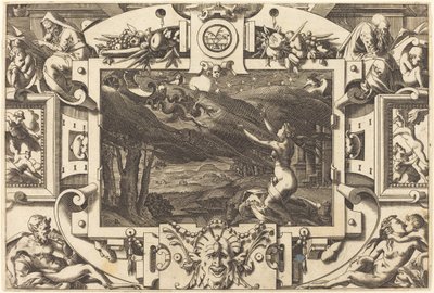 Besvergelsen av Medea av René Boyvin after Leonard Thiry