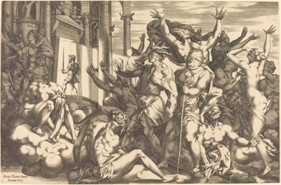 Erobringen av uvitenhet av René Boyvin after Rosso Fiorentino