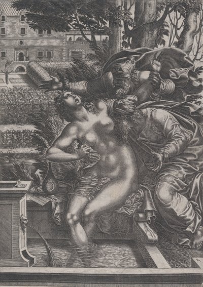 Susanna og de eldste. av Rene Boyvin