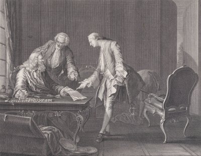 Den fortapte sønn som krever sin arv, ca. 1751. av Rene Gaillard