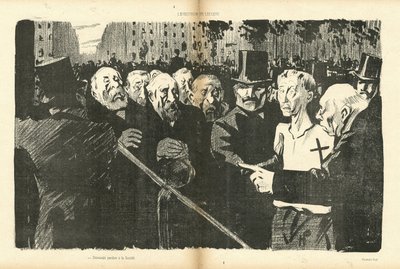 Illustrasjon av Hermann-Paul (1864-1940) i Le Canard Sauvage av Rene George Hermann Paul