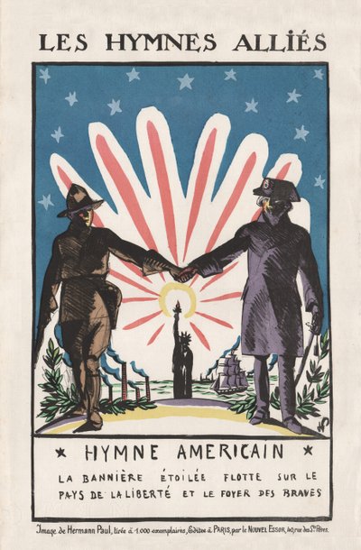 De allierte salmer, 1917 av Rene George Hermann Paul