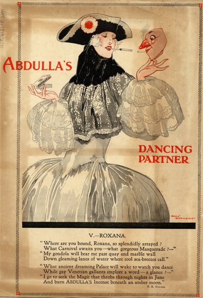 Abdulla-sigaretter, 1920-tallet av Rene Vincent